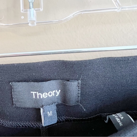 THEORY women’s black Shawn C Fixture Ponte Leggings size medium - Picture 4 of 13